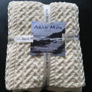 🎁Exceptional ARAN MOR Ireland Throw - ❤️100% Softest Merino Wool❤️
